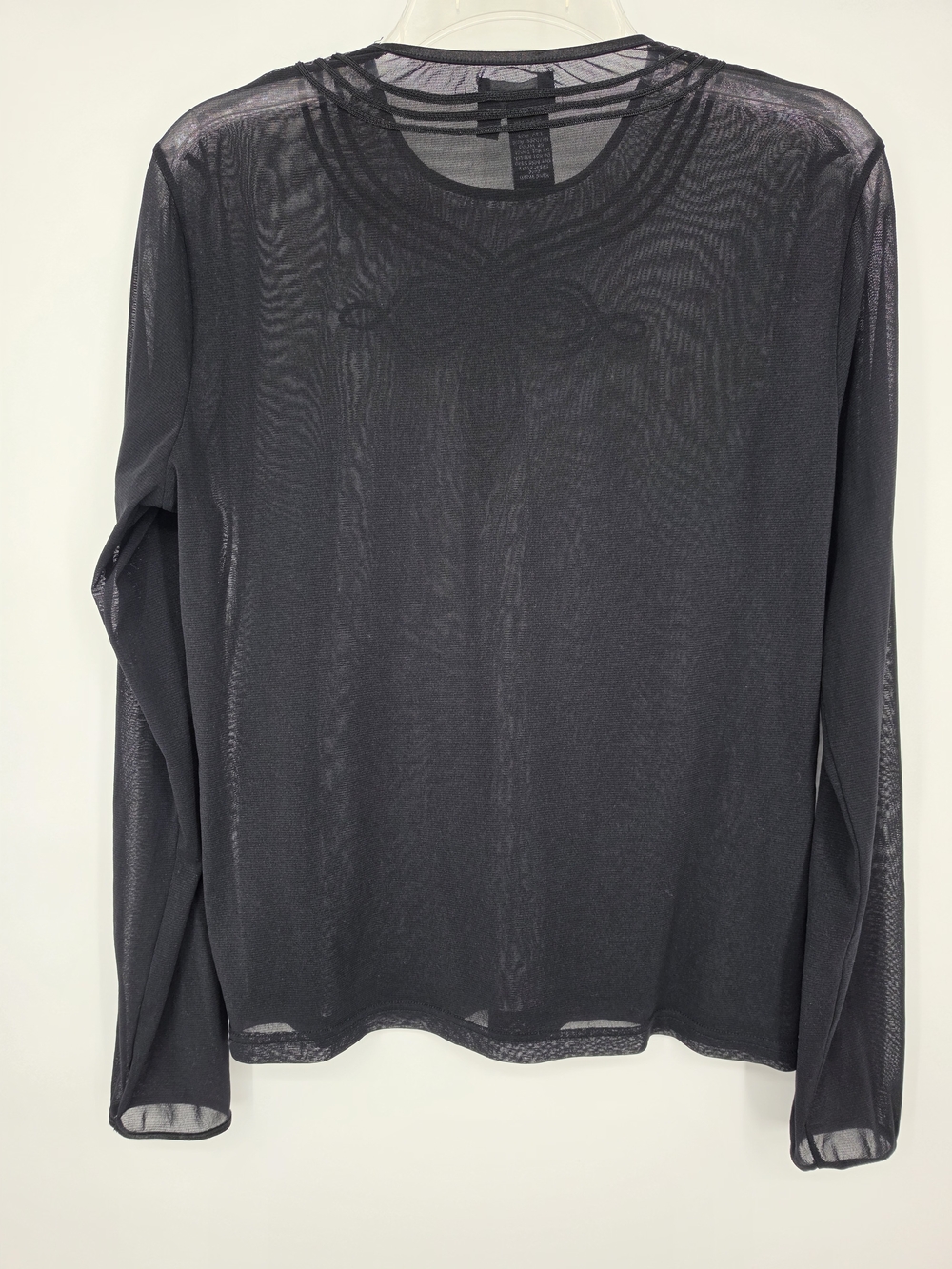 Vintage Y2K Andrea Jovine Black Mesh Celtic Knot Top Women's L Goth Dark Gothic